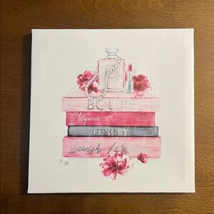 Chic Pink Fashion Canvas Art